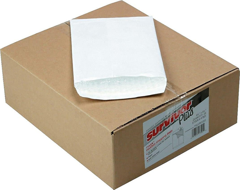 Survivor R751 Dupont Tyvek Air Bubble Mailer, Self Seal, 6 1/2 X 9 1/2, White (B gallery