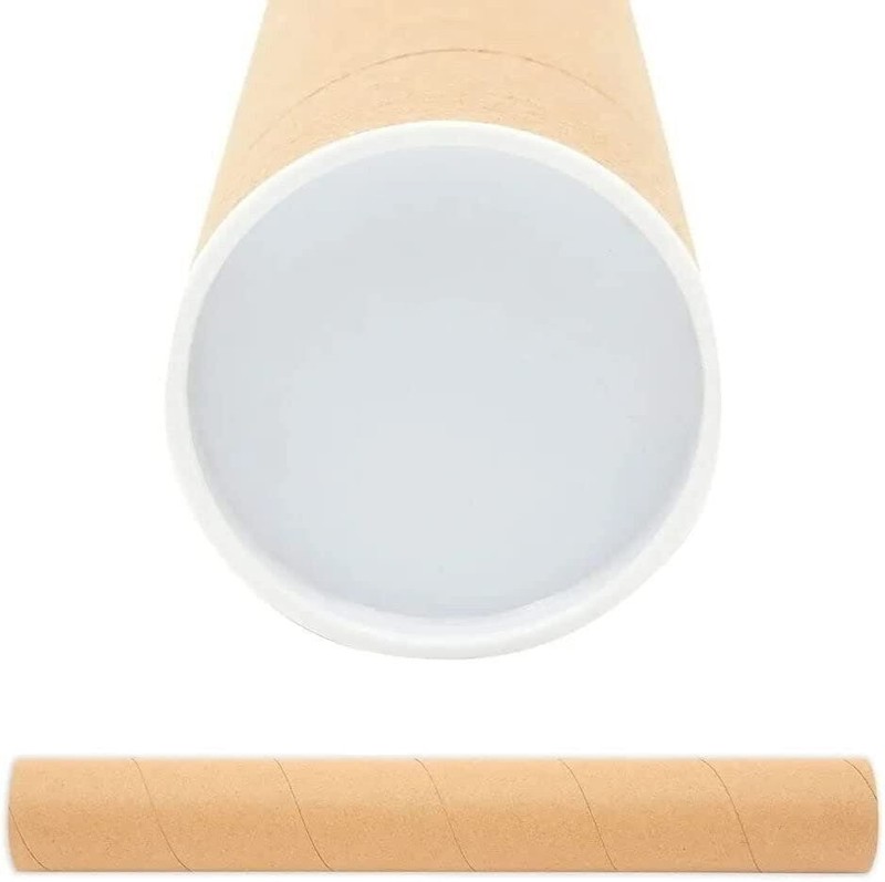 50 - 2" x 48" Round Cardboard Shipping Mailing Tube Tubes With End Caps gallery