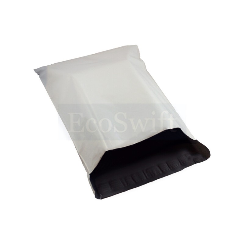 500 19 x 24 EcoSwift White Poly Mailers Shipping Envelopes Sealing Bags 2.35 MIL gallery