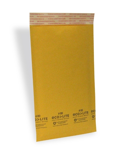 250 #00 5×10 X-Wide Ecolite USA Kraft Bubble Mailers Envelopes from NYC