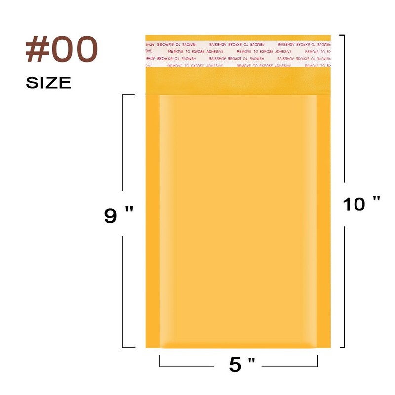 25 Units Any Size Kraft Bubble Mailers Shipping Padded Bags Self Seal gallery