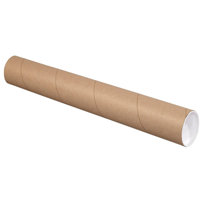 Box Usa Aviditi Cardboard Tubes Caps 36L X 3W X 3H Pack Of 24 Poster Tube For