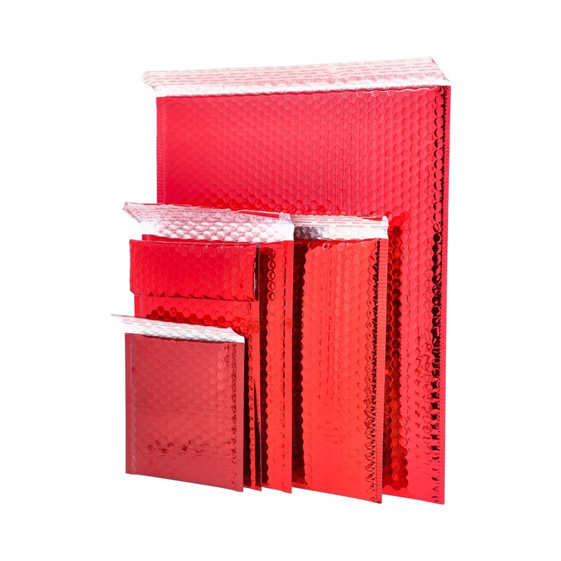 7″ x 6.75″ Red Poly Bubble Mailers Protective Mailing Envelopes – 500 Pieces