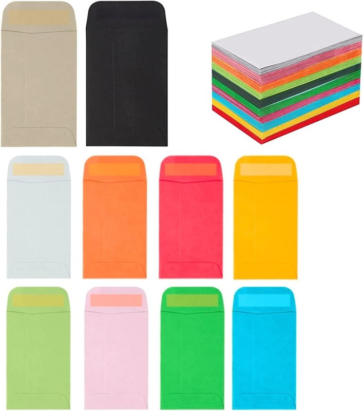 100 Pack #1 Coin Envelopes, [2.25 x 3.5] Kraft Seed Envelopes Mini Parts Small I