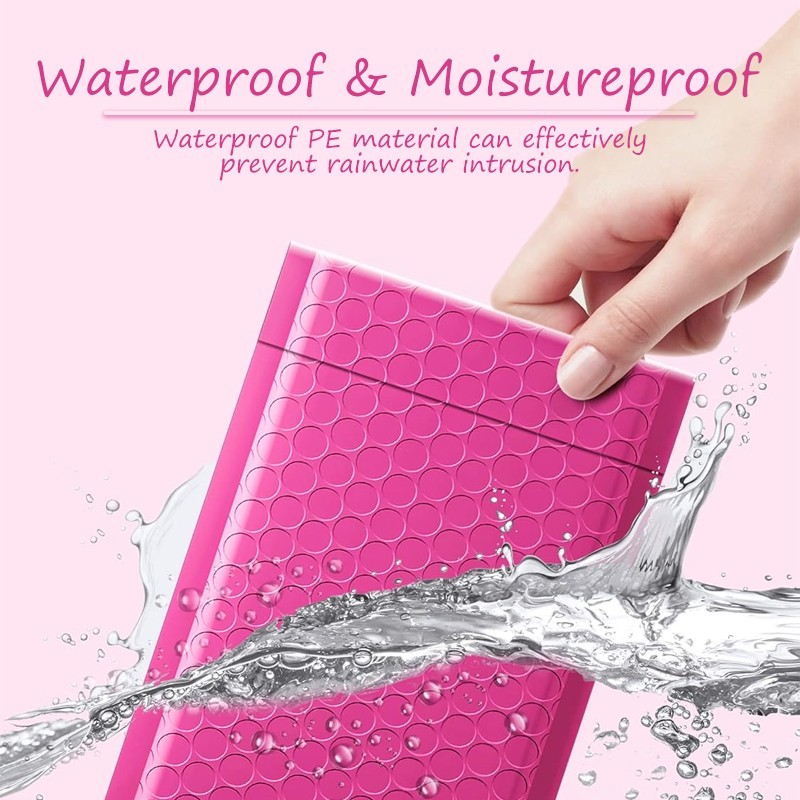 Bubble Mailers 5 x 6 Inches 25/50 Pack Rose Pink Bubble Envelopes for Packaging gallery