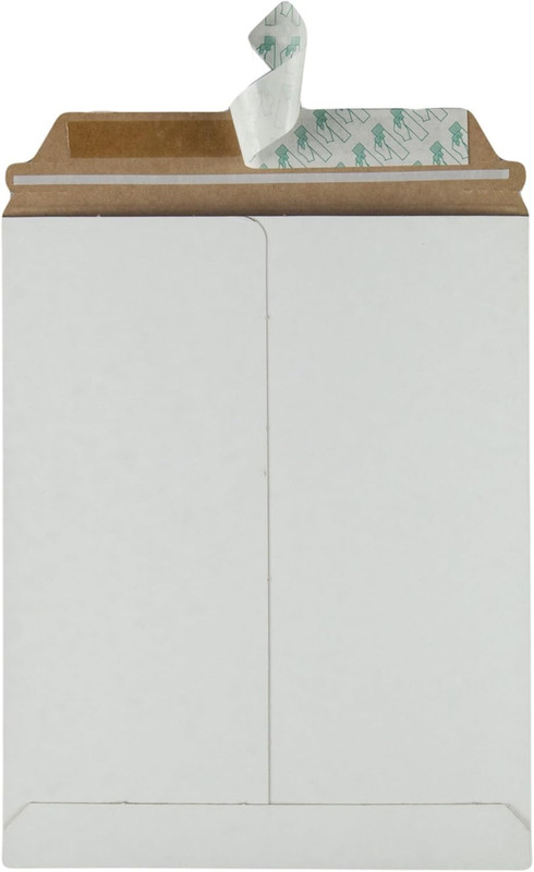 Photo Document Mailers, Redi-Strip Self Seal Closure, Rigid Stay Flat Mailer, Wh gallery