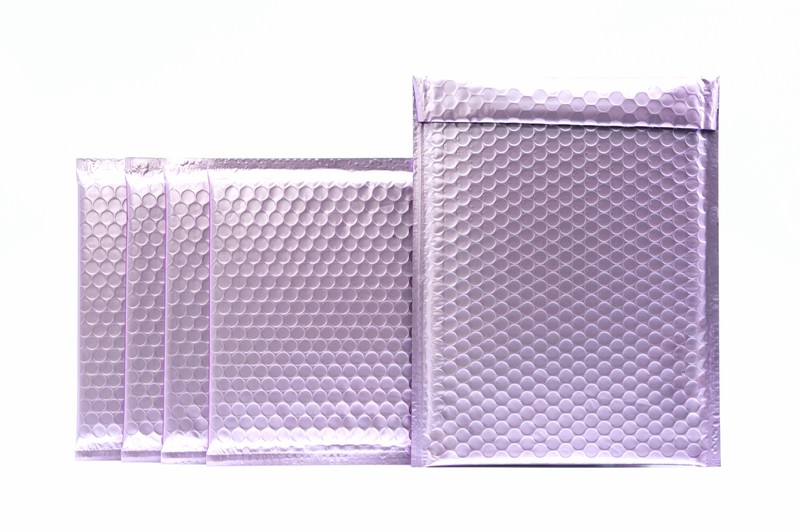 25 #0 Matte Metallic Purple Poly Bubble Mailers Envelopes 6×10 DVD Wide CD