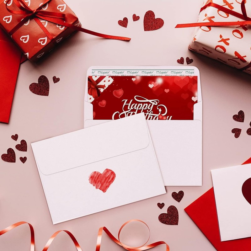 Durable A2 White Invitation Envelopes - Self-Seal 100 Count for All Occasions gallery