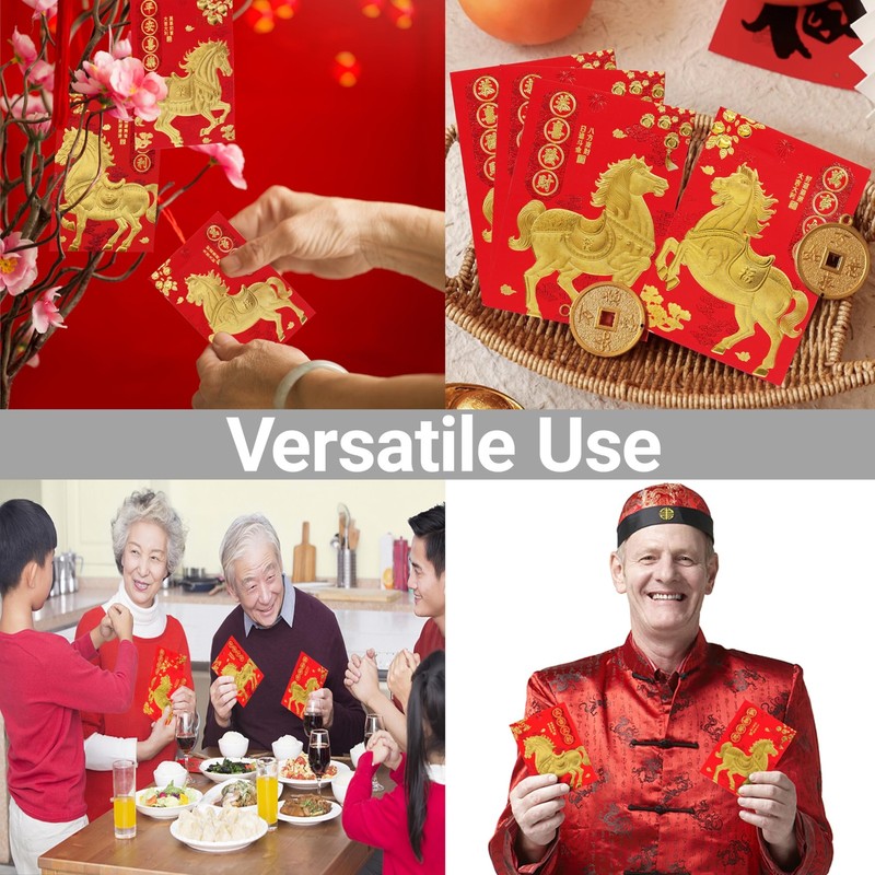 36 Pcs Chinese Red Envelopes Lucky Money Envelopes 2026 Chinese New Year Hors... gallery