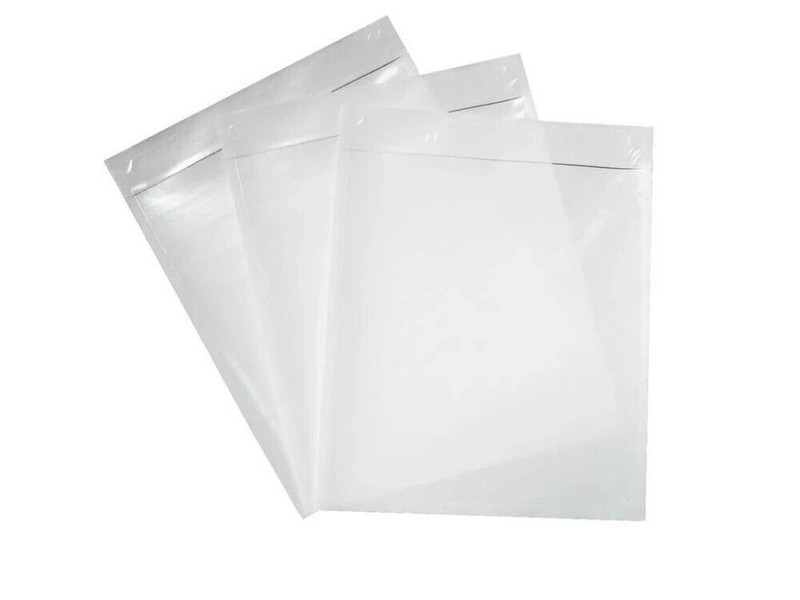 7" x 10" Packing List Envelope Clear Self Seal Shipping Sleeve 200 Pack gallery
