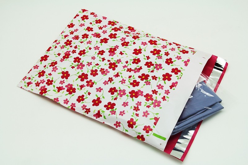 1000 10×13 Pink Flowers Designer Poly Mailers Envelopes Boutique Custom Bags
