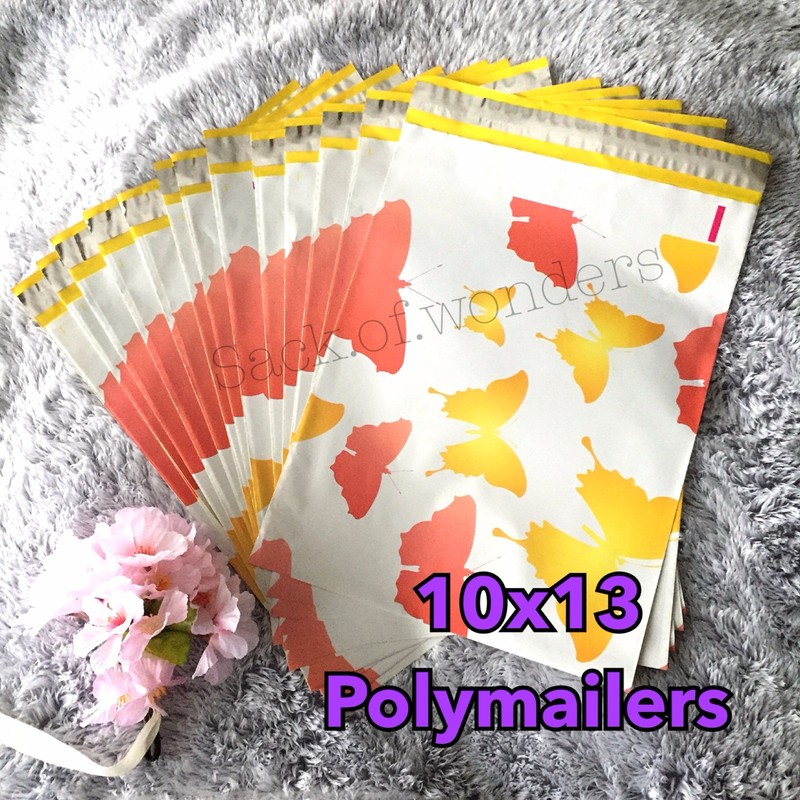 20 Designer Printed Poly Mailers 10X13 Shipping Envelopes Bags BUTTERFLY