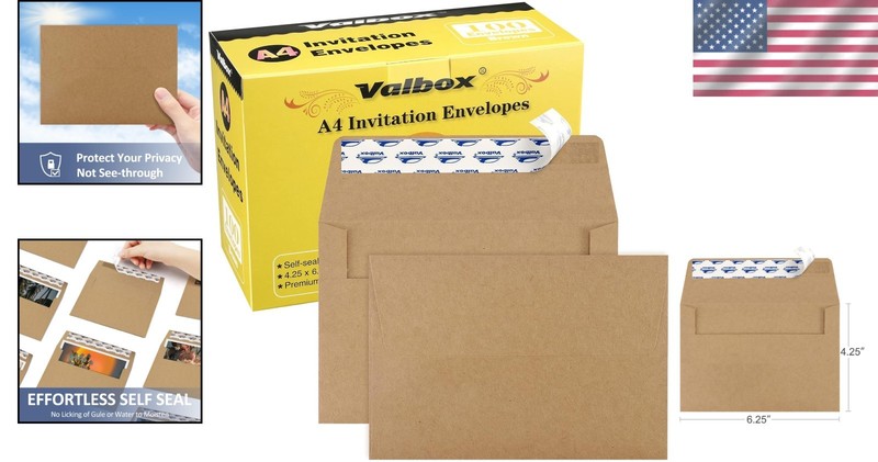 4x6 Brown Kraft Paper Envelopes Self Seal gallery