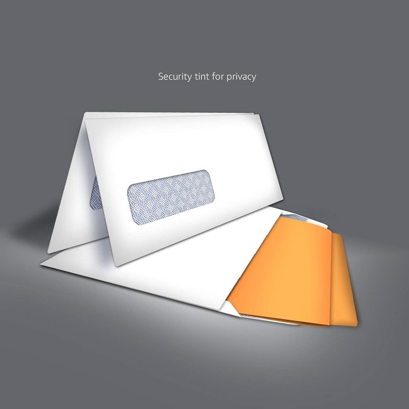 500-Pack Security-Tinted Self-Seal Business Envelopes with Left Window, White gallery