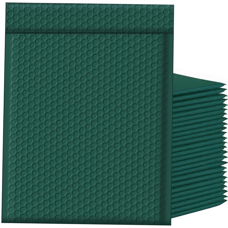 Bubble Mailers 10.5×16 Inch 25pc Ultramarine Green Shipping Bags, Chic Packag…