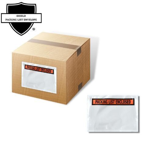 Packing List Enclosed Pouches, 4.5″x6″, Panel Face, Self-Adhesive, 2000 Pack