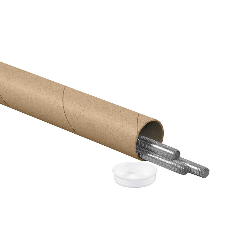 Box Usa Usa Bp1509K Mailing Tubes Caps 1-1/2 X 9 Kraft Pack Of 50 gallery
