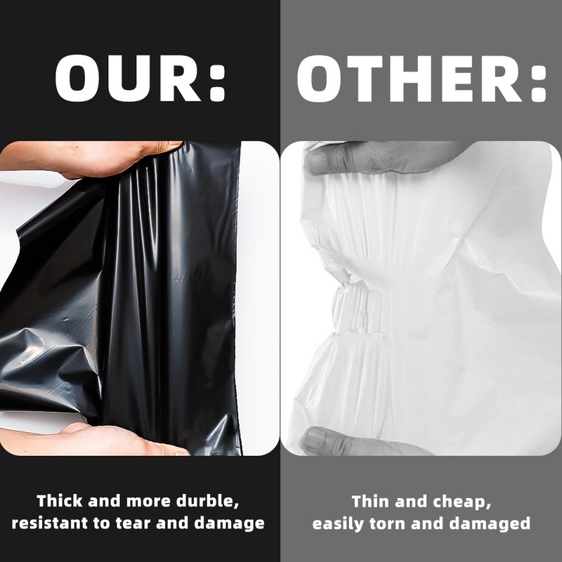 Any size Black Poly Mailers Shipping Envelopes Self Sealing Plastic Mailing Bag gallery