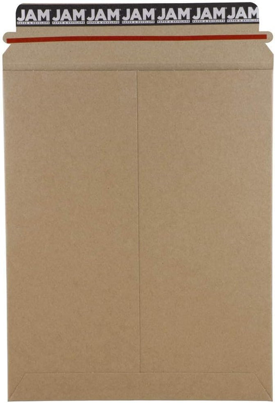 Stay-Flat Photo Mailer Envelopes with Peel & Seal Closure – 9 X 11 1/2 – Brown K