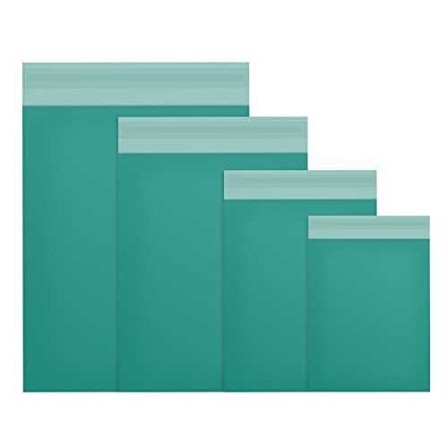 120 Pieces Poly Mailer Envelope 4 Assorted Sizes Shipping Classic Style Green gallery
