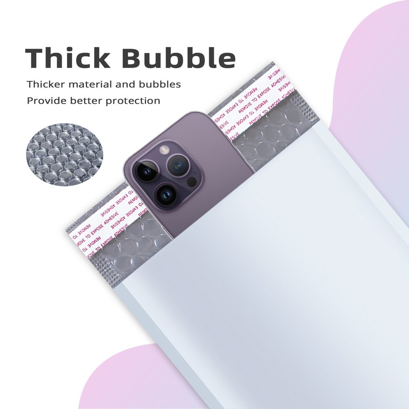#000 Poly Bubble Mailers White Padded Envelopes Self Seal Shipping Packing Bags gallery