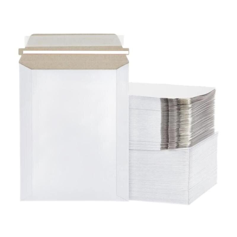 50 – 11″ x 13.5″ White Rigid Stay Flats Self-Seal Cardboard Envelope Mailers