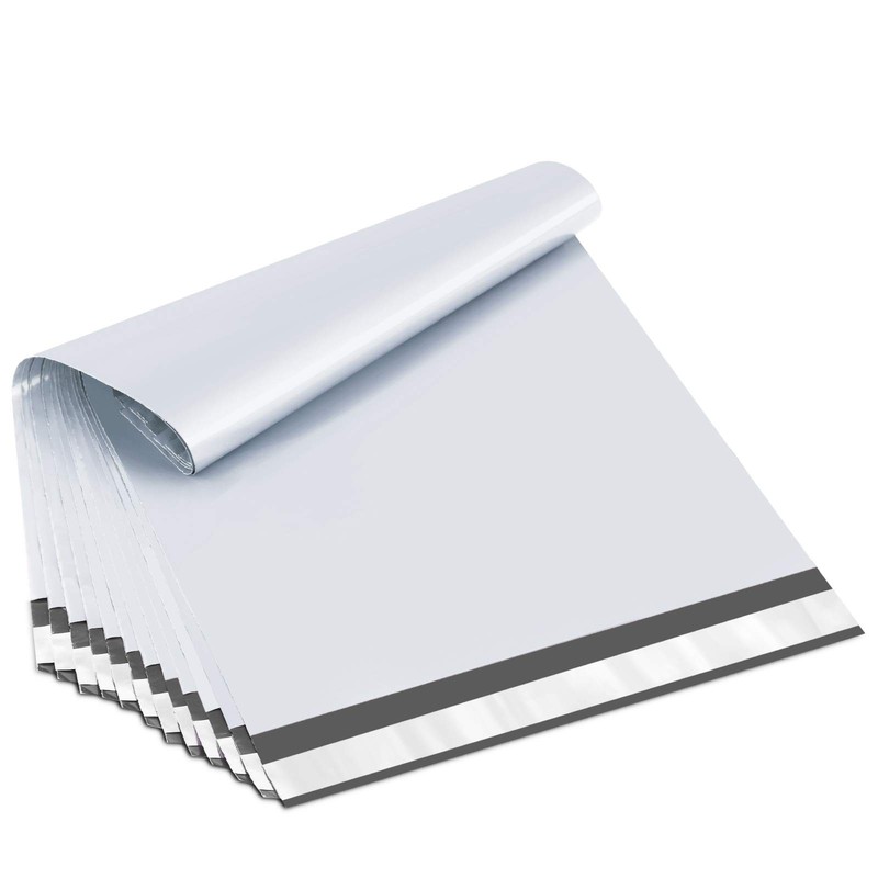 50 PCS White Poly Mailers Shipping Bags SelfSealing Tear Proof 12×15.5 In