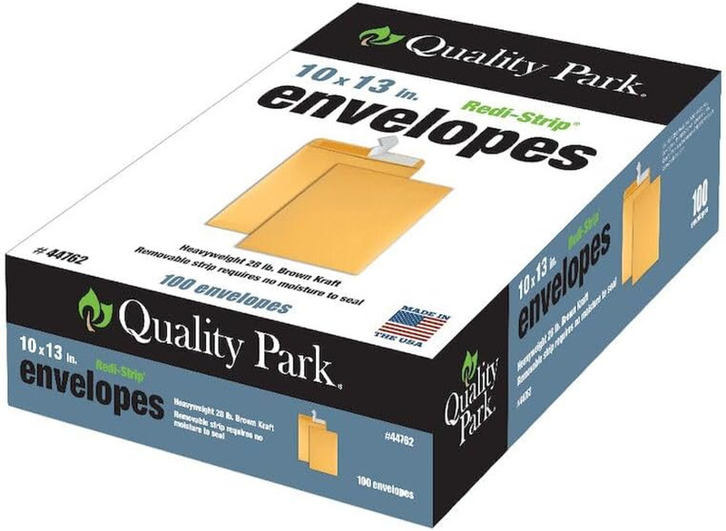 10 X 13 Catalog Envelopes with Self Seal Closure, 28 Lb Brown Kraft, Great Optio