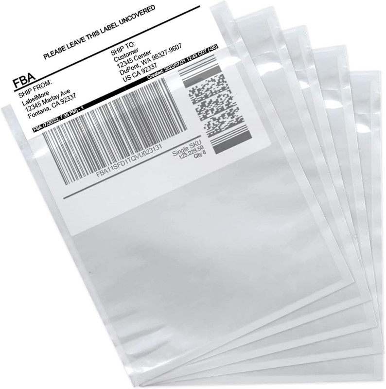 4.5” x 5.5” 100 Packs Packing List Envelopes Shipping Label Sleeves Shippin…