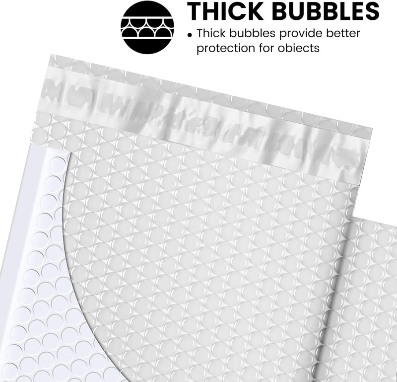 Bubble Mailer 6X10" 100 Pack White Bubble Mailers Usable Size 6X9" Self Seal Pad gallery