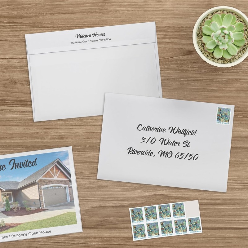 A9 Envelopes with Self Seal Closure, 5-3/4 x 8-3/4 Inches, 24 lb. White, For Gre gallery