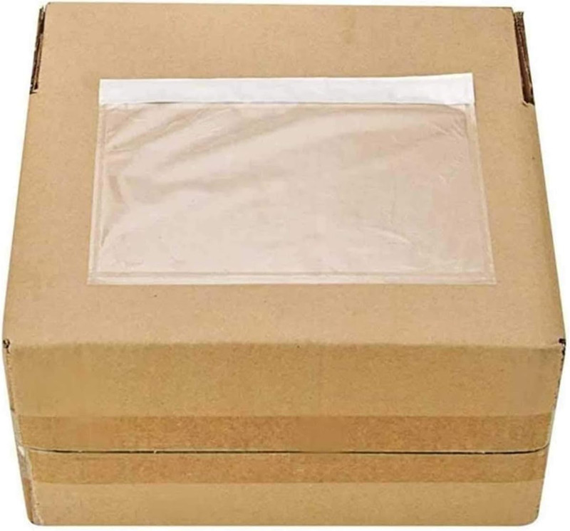 Packing List Pouches, Clear Adhesive Top Loading Packing List/Shipping Label Env