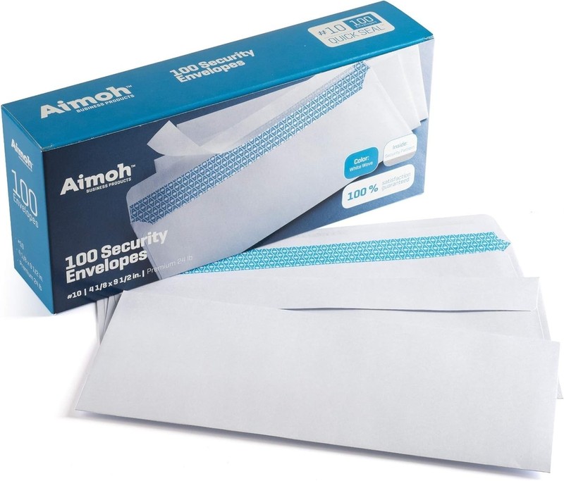 Self-Adhesive Security Envelopes in White - 100 Count, Ideal for Sensitive Mail gallery