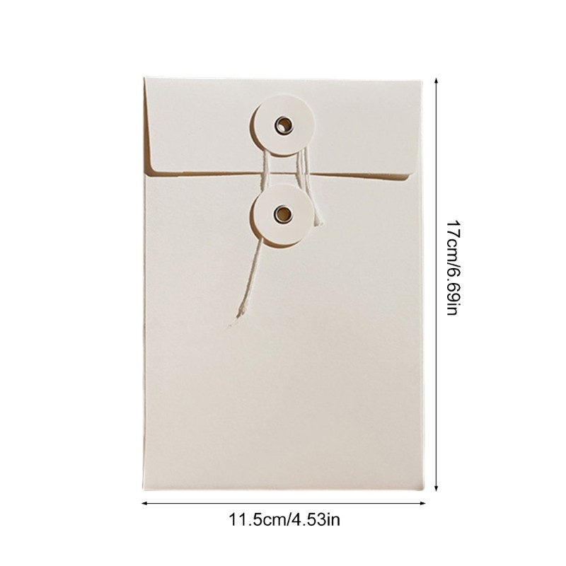 20Pcs Button and String Tie Closure Clasp Envelope, 6.7x4.5 Inch Vintage Brown gallery