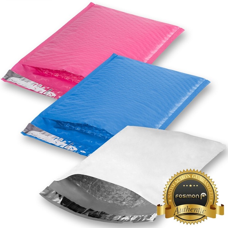 300pcs 6.5″ x 10″ #0 Colored Self Seal Tear Proof Poly Bubble Mailer Envelope