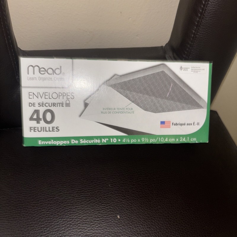 40 Security Envelopes White Letter Mailing Shipping, Confidential 4-1/8”x 9-1/2”