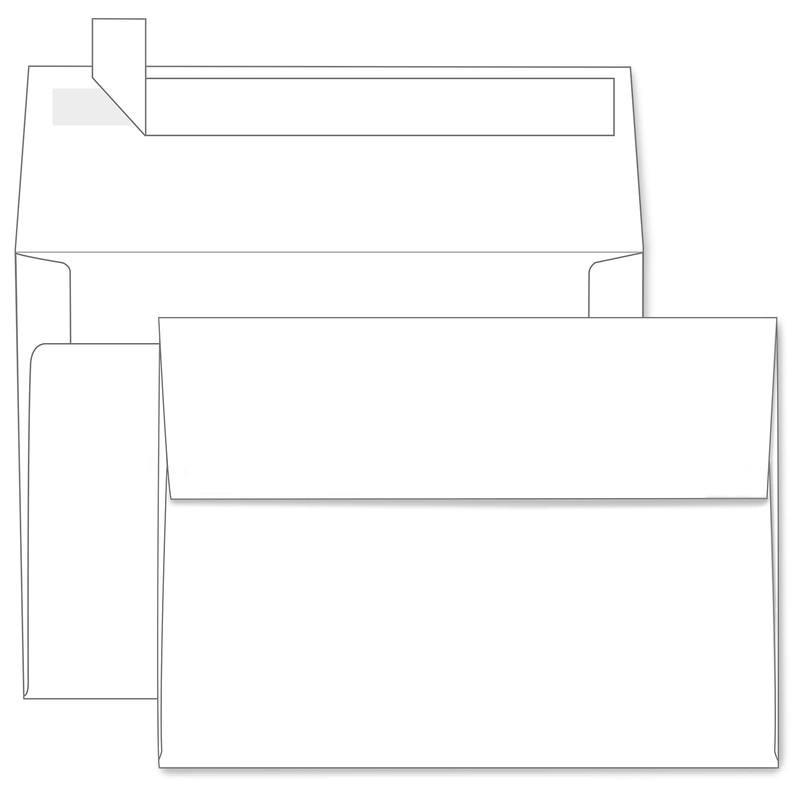 White A7 Envelopes Self Seal 1000 Pack Goefun Printable 5X7 Envelopes For