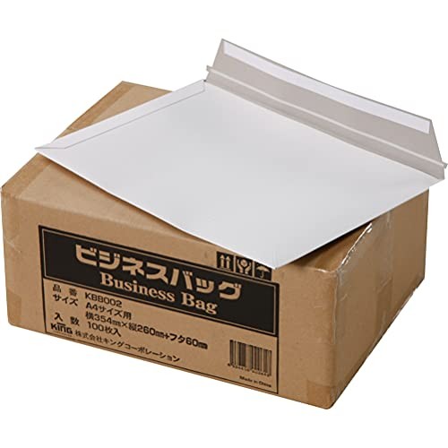 King Corporation Envelopes Business Bag Type A4 Cardboard 100 pieces KBB002from