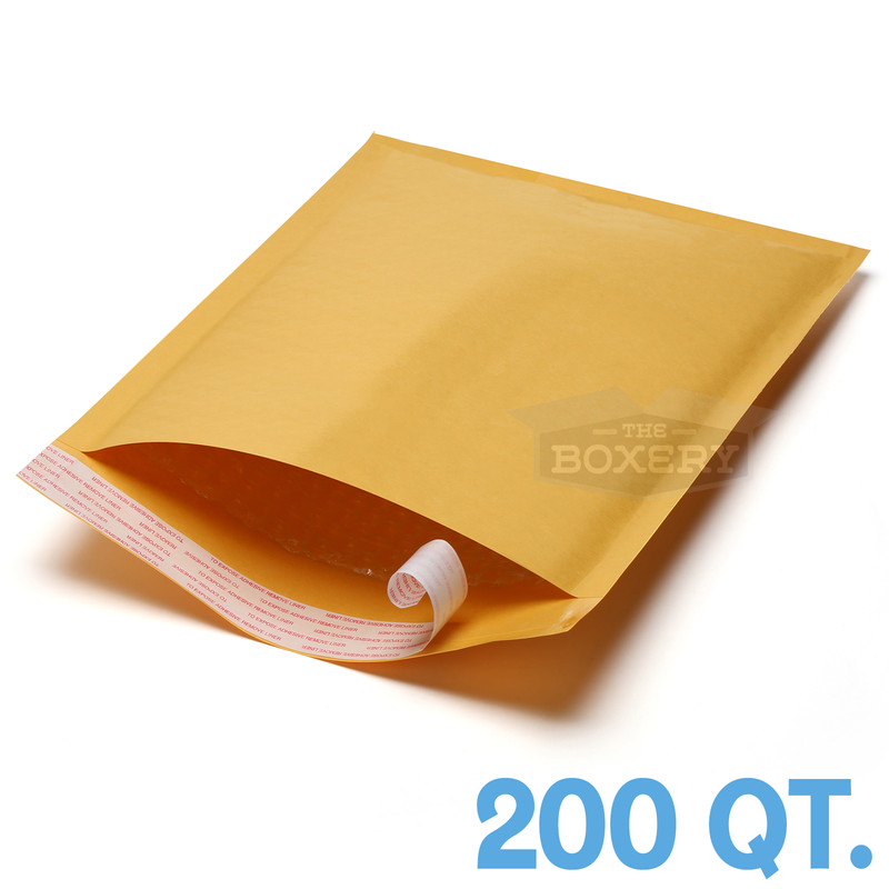 200 #2 8.5 x 12 Kraft Bubble Padded Envelopes Mailers from The Boxery