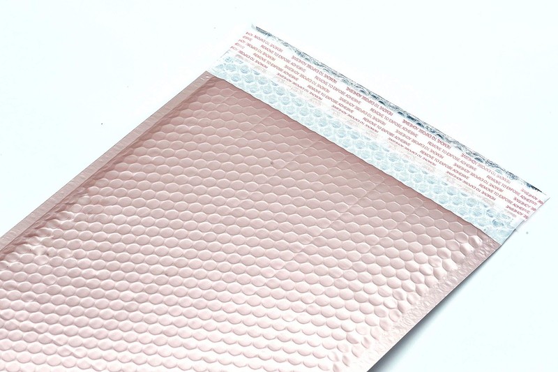 ProLine Matte Metallic Rose Gold Bubble Padded Mailers #0 Extra Wide 6.5x10 I... gallery