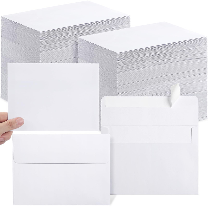 Fainne 1200 Pcs White Envelopes Self Adhesive Printable Envelope Bulk For