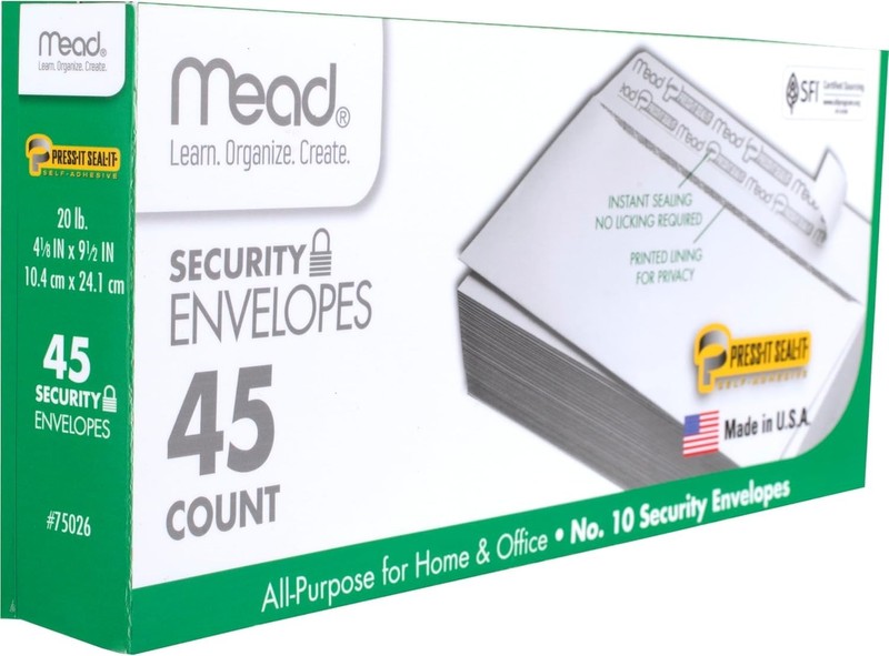 Self-Adhesive Security Envelopes #10 - 90 Count for Secure Document Storage gallery