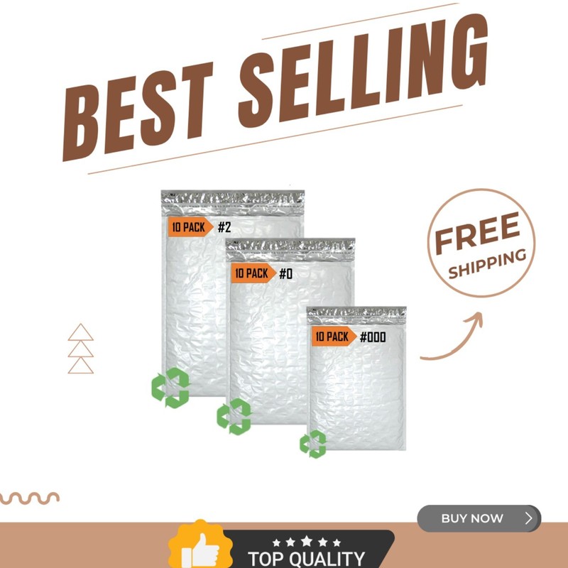 Bubbling Protection: 30 Pack Waterproof Poly Mailers Self-Seal in Three Sizes