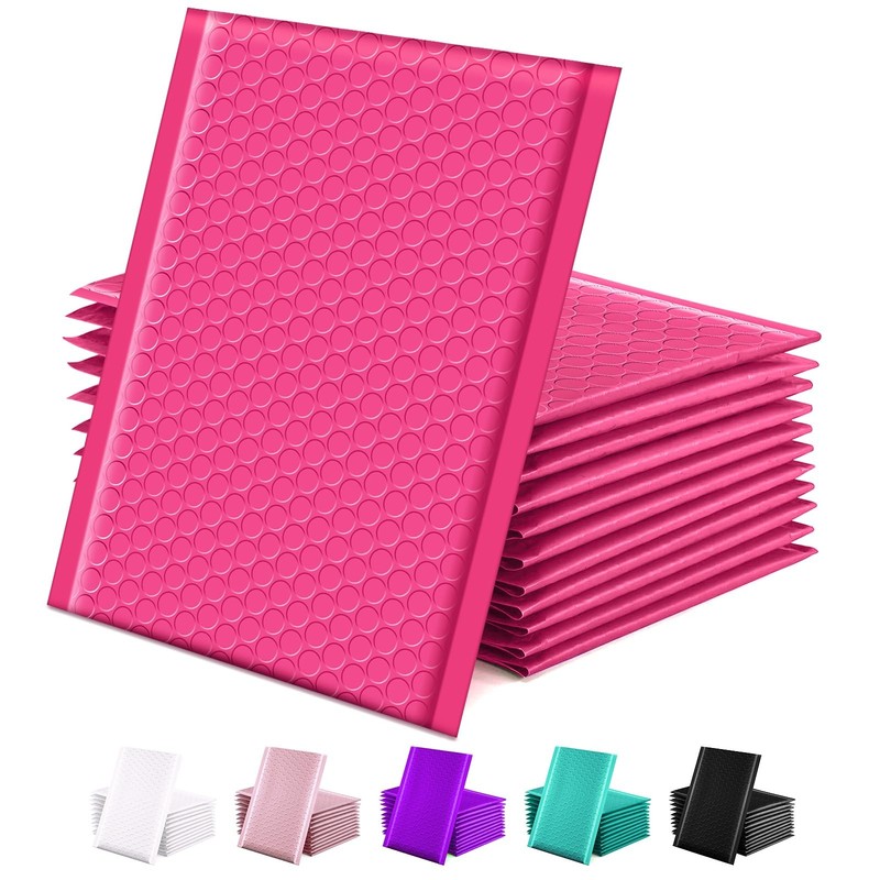 Bubble Mailers 6×10 Inches 25Pack Usable Size 6×9″ Small Padded Mailer Bubble…