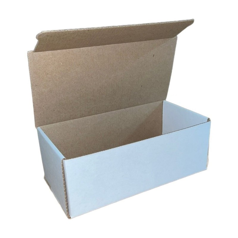 200 8x4x2 White Cardboard Paper Boxes Mailing Packing Shipping Box Corrugated... gallery
