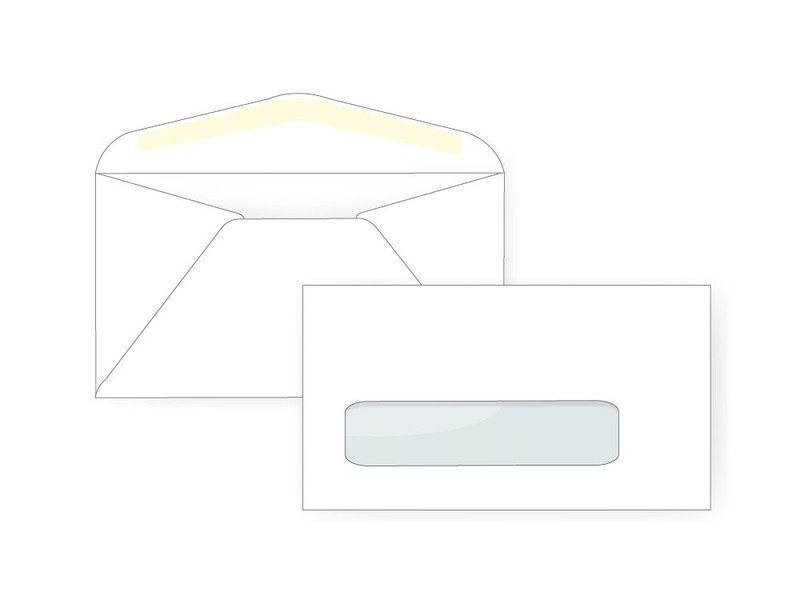 6 3/4 White Window Envelopes 24#, 3 5/8 x 6 1/2, Box of 500