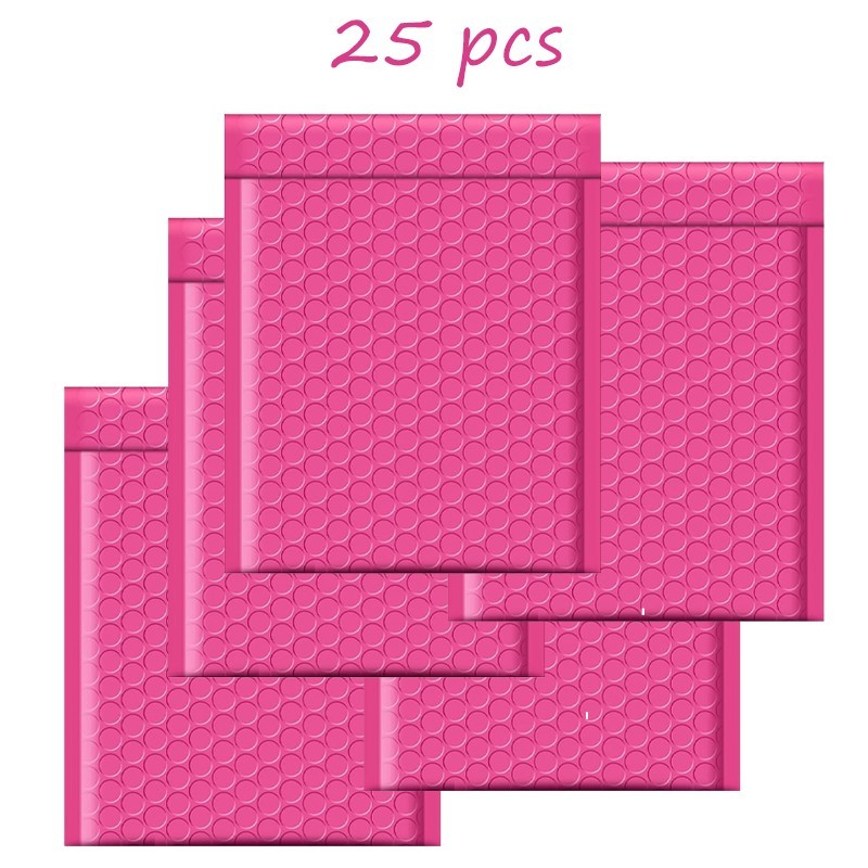 Bubble Mailers 5 x 6 Inches 25/50 Pack Rose Pink Bubble Envelopes for Packaging