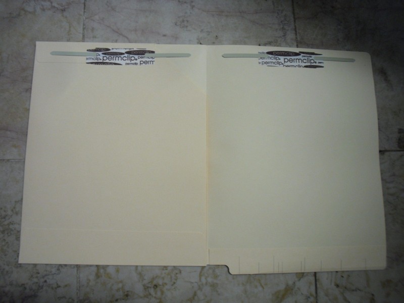 50PK Medical Arts Press 11 PT. End TAB Corner Pocket W/Fasteners 545858 / 52335
