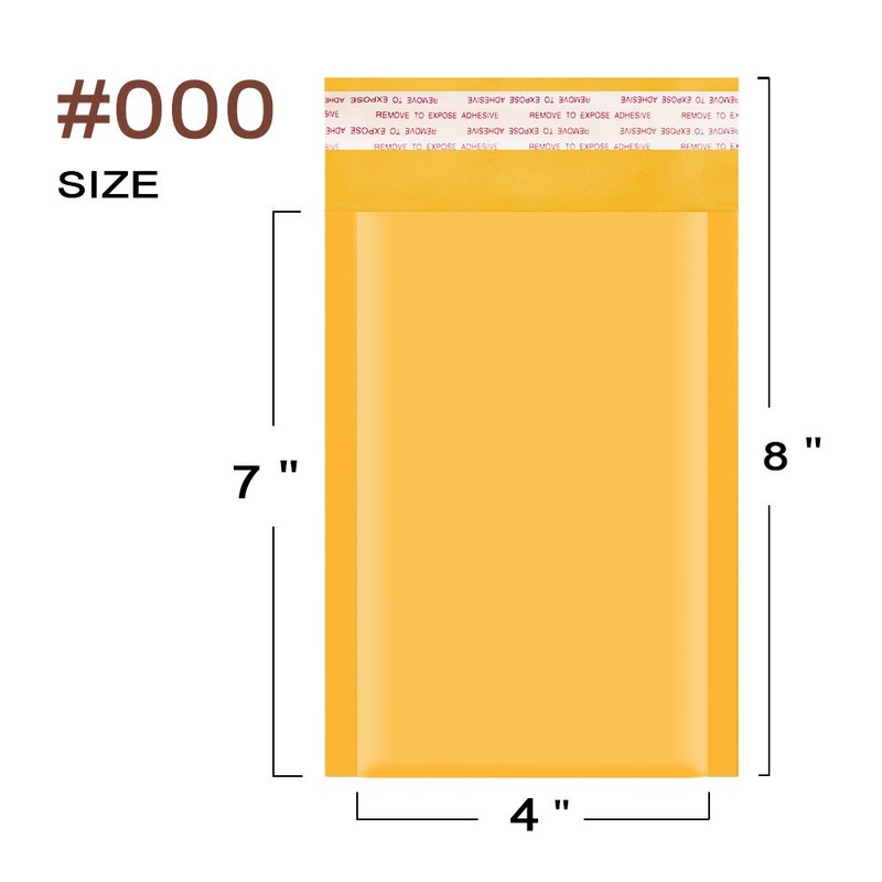 #000 Kraft Bubble Mailers Shipping Padded Bags Mailing Envelope Self Seal gallery