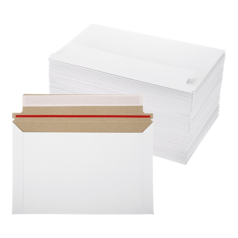 100Pcs Cardboard Envelopes, (10″ x 6.42″, Gray) Rigid Mailers Shipping Envelopes